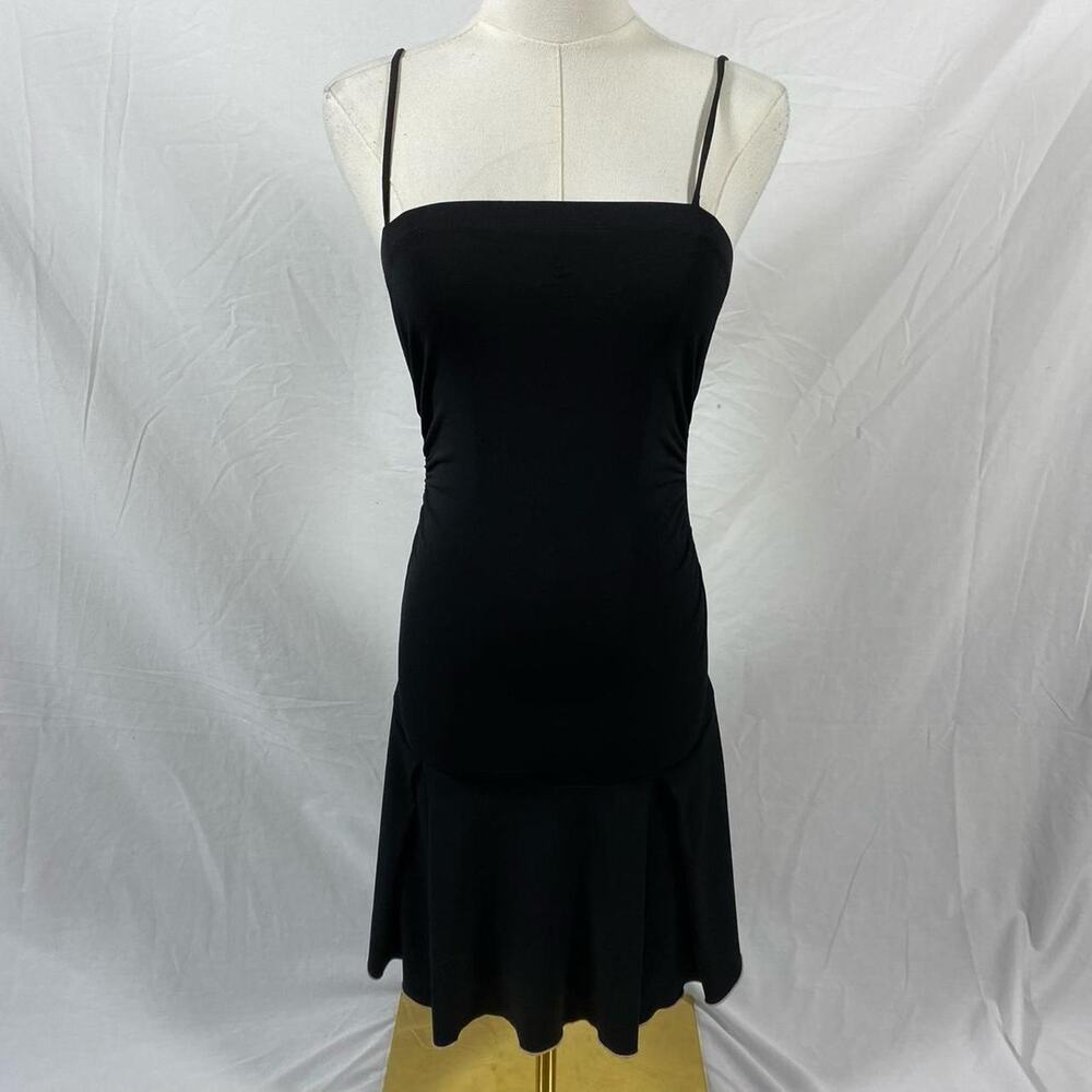 Jodi Kristopher black midi‎ dress size small y2k vintage alt dark preppy